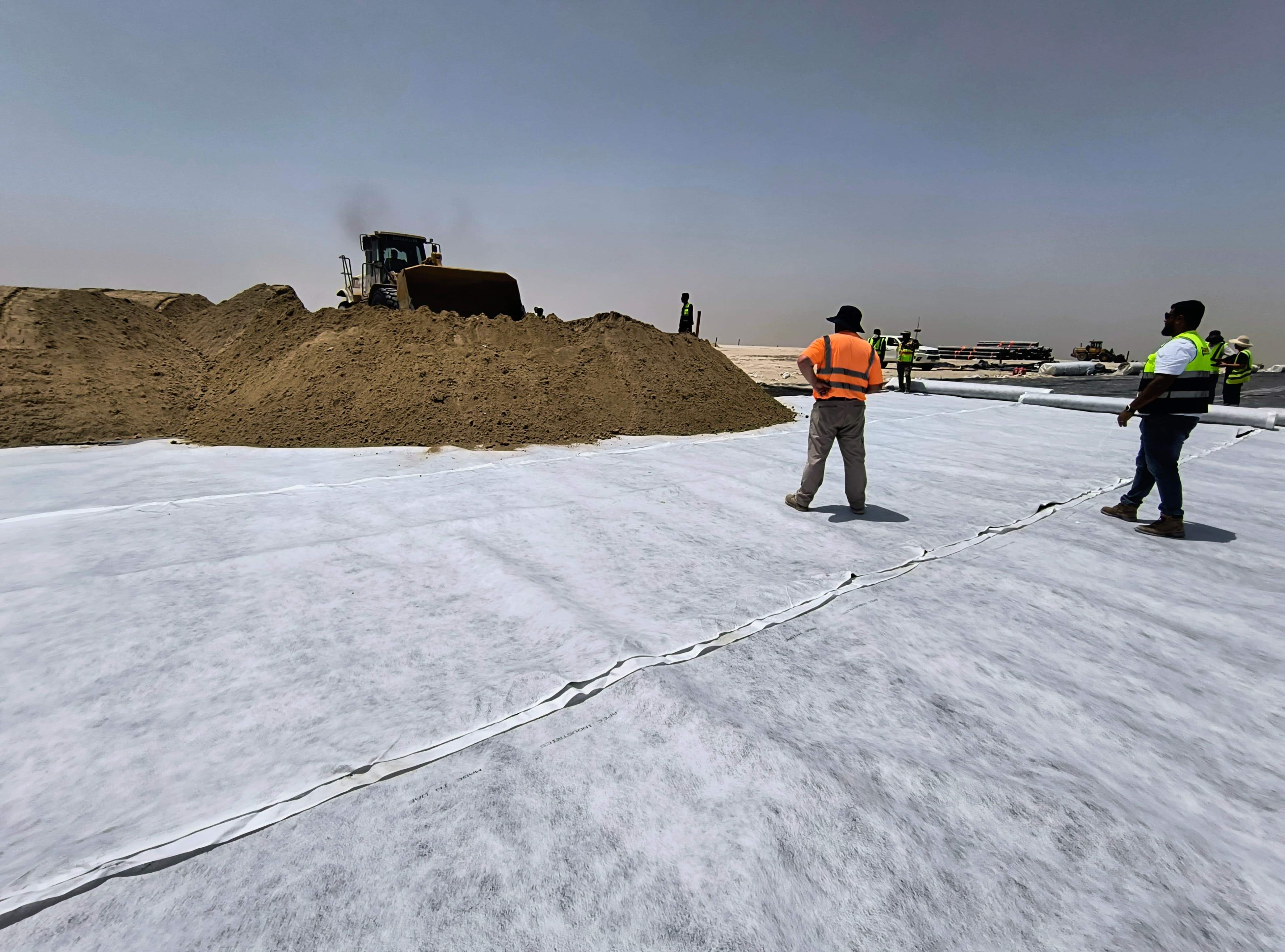 Protection of road embankments in coastal and saline environments